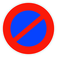 Disque de signalisation PVC stationnement interdit D170mm - Gedimat