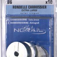 Rondelle carrossier plate en acier zingué 6 x 30 mm - Gedimat - NORAIL