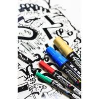 Marqueur peinture 4ARTIST pointe ogive 2 mm JAUNE - PÉBÉO