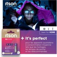 Pack de 4 Piles Alcalines LR03/AAA 1,5V ItsPOWER