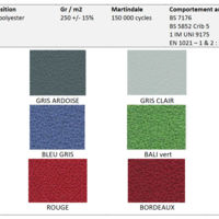 Chaise pliante FLORENCE tissu bondai – ArtProg