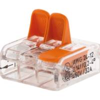 Mini borne automatique 2 entrées à cliquet S221 - Gedimat - WAGO