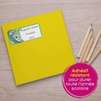 Étiquettes Scolaires Jungle 15 Pièces - Paresseux, Toucan, Koala - 76 x 34 mm