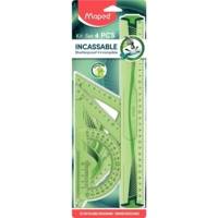 Kit de géometrie Flex incassable 4 pièces règle de 30 cm