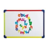 Tableau Mural Blanc pour enfants 25 x 35 cm Cadre Plastique Multicolore