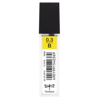 Etui de 12 Mines pour porte-mine pointe calibrée 0,3 mm dureté B