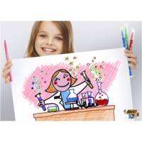 Etui de 12 feutres KIDS COULEUR pointe moyenne - BIC