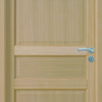 Porte seule pleine JADE à rive droite chêne brut non ferrée - Gedimat - GIMM MENUISERIES
