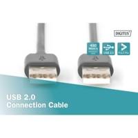 Câble USB 2.0  type A M/M. AWG 28 Noir 5 m