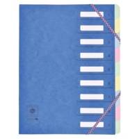 Trieur 9 onglets CL 7/10ème Dos extensible à élastiques Fenêtres Découpées Coloris Aléatoire