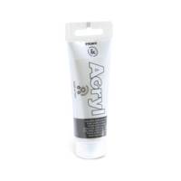 Tube Soft Plastique 75ml Peinture Acrylique Fine Argent 910 - PRIMO