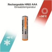 Pack 2 Piles Rechargeables AAA Micro HR3 800mAH