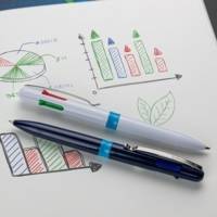 Stylo à bille Take 4 bleu Épaisseurs de trait M - SCHNEIDER