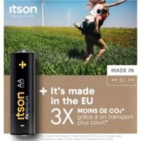 Pack de 4 Piles Alcalines LR6/AA 1,5V itsPREMIUM