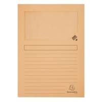 Paquet de 10 chemises à fenêtre SUPER 160g/m2 - 22x31cm Couleurs assorties