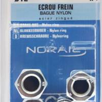 Ecrou frein en acier zingué Ø12 mm - Gedimat - NORAIL