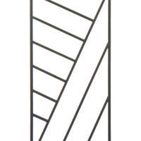 Grille de défense pour fenêtre VOILE - haut.45cm - Gedimat - LAHFER