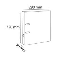 Classeur à levier PVC A4 dos de 50mm. - Vert foncé