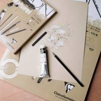 Bloc collé Paint'On Naturel 250g 30 feuilles A4