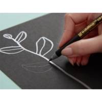 Feutre pinceau métallisé 1340 vert 1-6 mm