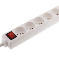 Bloc multiprises standard AVEC interrupteur blanc 5x16A 1m - Gedimat - ZENITECH