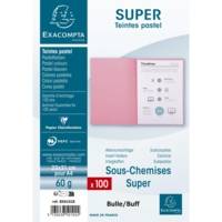 Paquet de 100 sous-chemises SUPER 60g 22x31cm Bulle