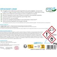 Seau 2 kg Action verte détachant linge poudre Ecocert - NOUVEAU