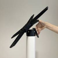 Pied rabattable blanc Nemo - extérieur terrasse - RestooTab