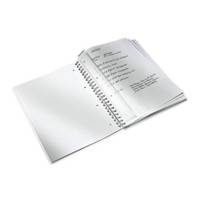 Cahier WOW A4 80 pages ligné Bleu métallisé - LEITZ
