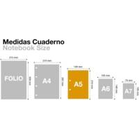 Carnet de notes A5 The Original 148 x 210 mm Perforation 2 trous 400 pages Noir