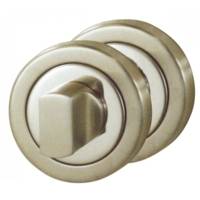 Rosace MALTE finition zinc chromé mat avec trou de cylindre de sûreté - Gedimat - DT 2000