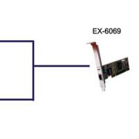 Carte réseau PCI Gigabit Ethernet RJ45, 1 port RJ45