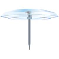Boîte de 40 punaises Linicolor® pointe 7mm 10mm de diamètre Cristal translucide - EXACOMPTA