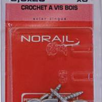 Crochet à vis acier zingué Ø3,5 mm - Gedimat - NORAIL