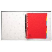 Classeur rembordé PVC 4 anneaux 30mm - A4 maxi 24x32cm - Coloris Aléatoire