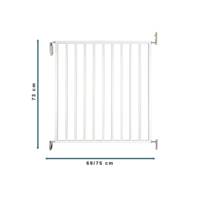 Barrière de protection VOGUE pour enfants métal blanc - h.73 cm l.69 à 75 cm - Gedimat