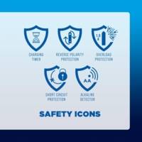 Eneloop Chargeur SmartPlus BQ-CC55 - 1 à 4 Piles AA/AAA Ni-MH, 4 LED