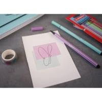 Stylo feutre Pen 68 Pointe Moyenne 1mm Rose poudré Blush