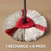 Recharge Turbo 2 en 1, 2 pièces, convient à tous les systèmes d'essorage rotatifs Vileda