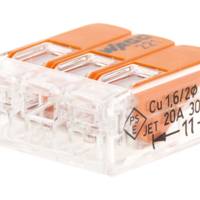 Mini borne automatique 2 entrées à cliquet S221 - Gedimat - WAGO