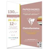 Pochette dessin Ingres 24x32 12F 130g couleurs assorties