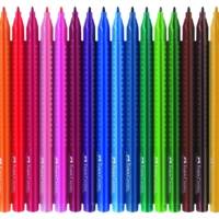 Stylo feutre GRIP COLOUR MARKER pack étui de 20 - FABER-CASTELL