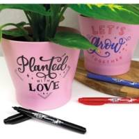 Marqueur Permanent MONO twin 0,8 et 0,4 mm Bleu - TOMBOW