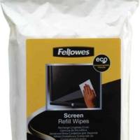 Boîte distributrice 100 Lingettes Biodégradables Nettoyantes Ecran - FELLOWES