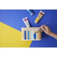 Tube 120ml peinture acrylique décoCrème Taupe mat - PÉBÉO