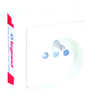 Prise de courant 2P+T ASL blanc - Gedimat - LEGRAND