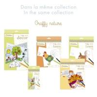 Carnet de coloriage Graffy nature trio - 12 Marionnettes à Doigts x 3 modèles