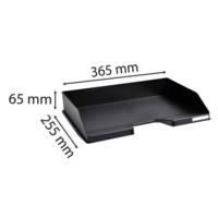 Corbeille à courrier Combo à l'italienne Ecoblack - Noir