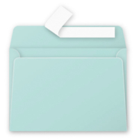 Paquet de 20 Enveloppes 120g 114x162 vert jade