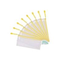 Pochette à zip ZIPPER Format Chéquier PVC Jaune